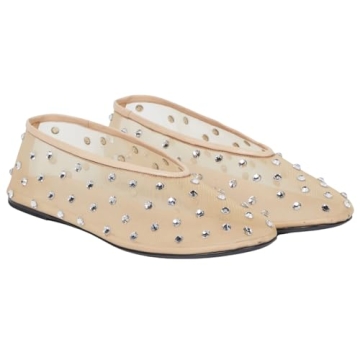 Yishaweiqi Rhinestone Ballet Flats - Sparkle in Style & Comfort