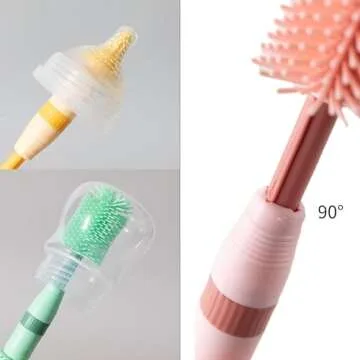 Compact Chemimoso Baby Bottle Brush Travel Kit for Parents