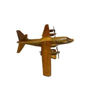 C-130J Hercules Mahogany Wood Desktop Airplane Model