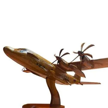 C-130J Hercules Mahogany Wood Desktop Airplane Model