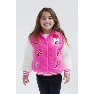 Disney Minnie Mouse Pink Sherpa Jacket Girls 7-8