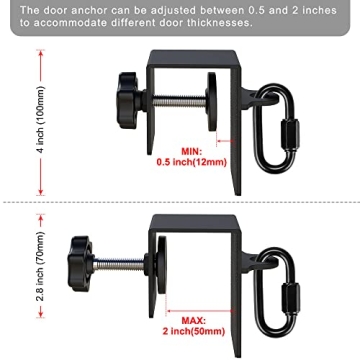 SELEWARE Door Anchor: Resistance Bands Home Gym Attachment