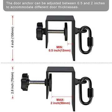SELEWARE Door Anchor: Resistance Bands Home Gym Attachment
