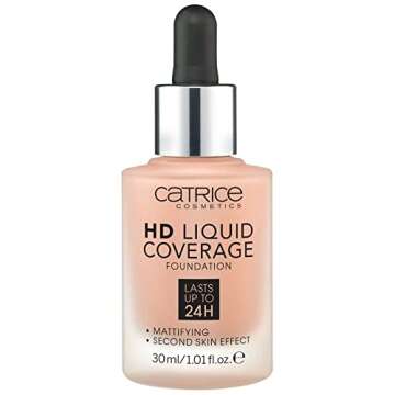 Catrice | HD Liquid Coverage Foundation | High & Natural Coverage | Vegan & Cruelty Free (035 | Natural Beige)