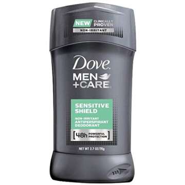 Dove Men+Care Antiperspirant Deodorant, Sensitive Shield 2.7 oz (Pack of 6)
