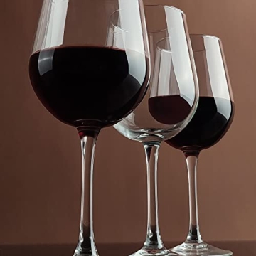 HAKEEMI Wine Glasses Set of 8 Durable 15.5 oz