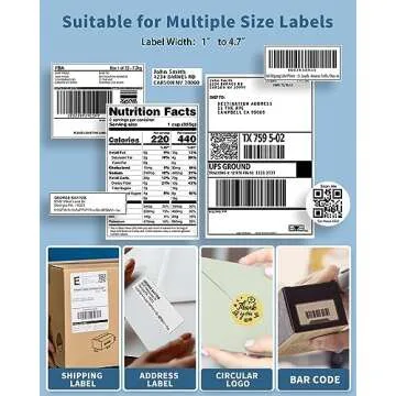 Phomemo Thermal Label Printer, Shipping Label Printer for Mac Windows Chromebook Desktop, Thermal Printer Compatible with Amazon, Ebay, Shopify, Etsy, UPS, FedEx, DHL