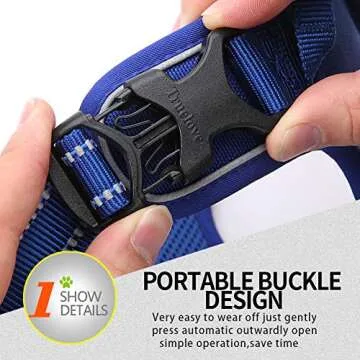 Durable No Pull Dog Harness with Reflective Features