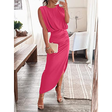 ANRABESS Summer Sleeveless Maxi Dress for Women