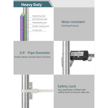 SINGAYE 5-Tier Heavy Duty Adjustable Metal Storage Shelves