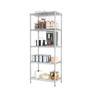 SINGAYE 5-Tier Heavy Duty Adjustable Metal Storage Shelves