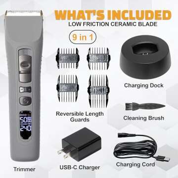 Brio Beardscape V1 Electric Beard Trimmer for Men - Professional Grooming Tool