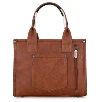 Wrangler Purse for Women Medium Tote Bag Handbags Top-Handle