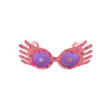 Harry Potter Luna Lovegood Spectrespecs Costume Glasses for Kids and Adults Standard Pink
