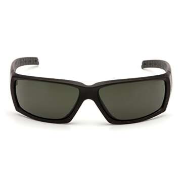 Venture Gear Overwatch Shooting Safety Sunglasses, Black, Forest Gray Anti-Fog Lens