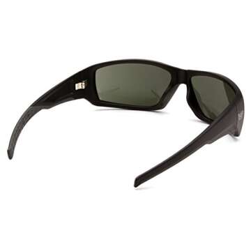 Venture Gear Overwatch Shooting Safety Sunglasses, Black, Forest Gray Anti-Fog Lens