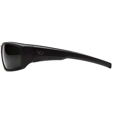 Venture Gear Overwatch Shooting Safety Sunglasses, Black, Forest Gray Anti-Fog Lens