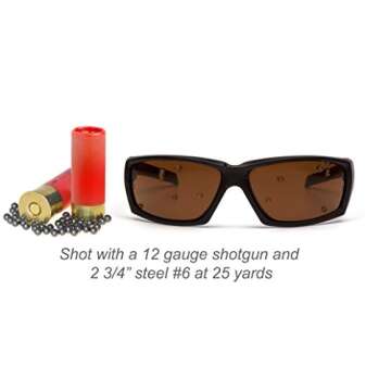 Venture Gear Overwatch Shooting Safety Sunglasses, Black, Forest Gray Anti-Fog Lens