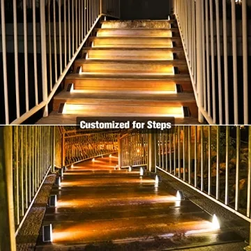 Stylish Waterproof Solar Stair Lights for Home Safety