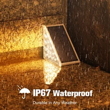 Stylish Waterproof Solar Stair Lights for Home Safety