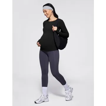 PoshDivah Maternity Long Sleeve Top for Expectant Moms