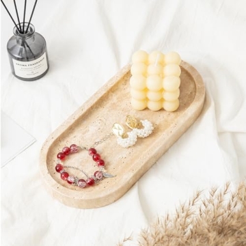 Elegance in Design: WORHE Travertine Stone Tray