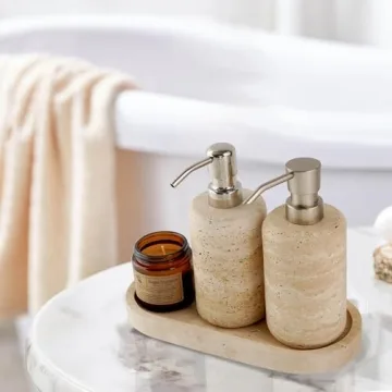 Elegance in Design: WORHE Travertine Stone Tray