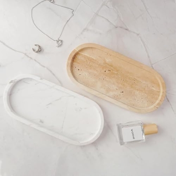 Elegance in Design: WORHE Travertine Stone Tray