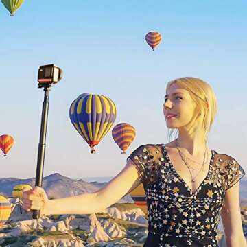 Insta360 ONE R Ultimate Kit – 5.3K 1-Inch Sensor Action Camera & 5.7K 360 Camera with Interchangeable Lenses, Stabilization, Waterproof (Selfie Stick, 32GB Memory Card, Battery Bundle)