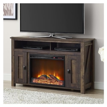 Ameriwood Farmington Fireplace Console for Cozy Spaces