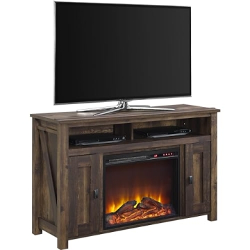 Ameriwood Farmington Fireplace Console for Cozy Spaces
