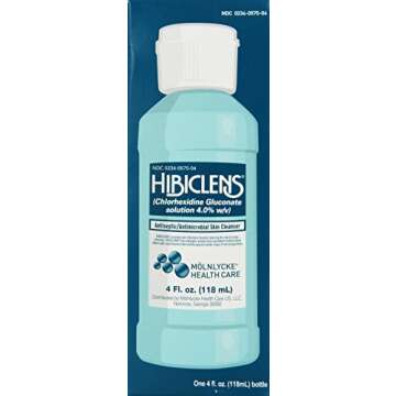 Hibiclens – Antimicrobial and Antiseptic Soap and Skin Cleanser – 4 oz – for Home and Hospital...