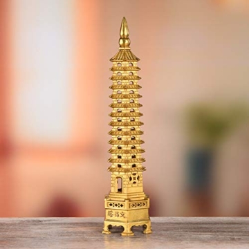 BRASSTAR Brass Feng Shui Wenchang Pagoda for Success