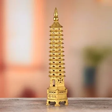 BRASSTAR Brass Feng Shui Wenchang Pagoda for Success
