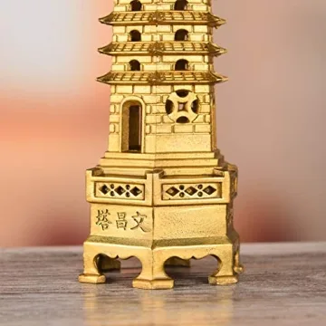 BRASSTAR Brass Feng Shui Wenchang Pagoda for Success