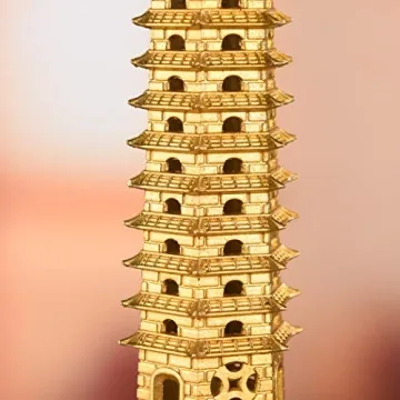 BRASSTAR Brass Feng Shui Wenchang Pagoda for Success