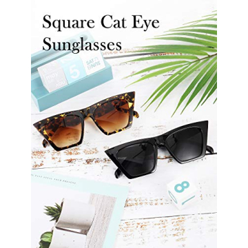 Trendy Vintage Square Cat Eye Sunglasses for Everyone