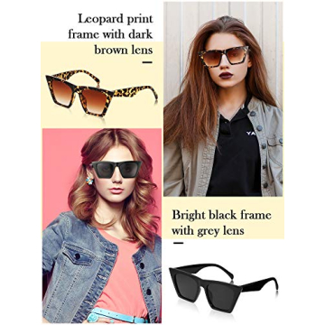 Trendy Vintage Square Cat Eye Sunglasses for Everyone