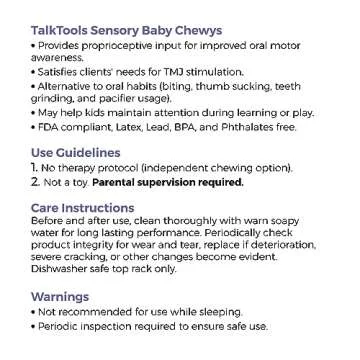 TalkTools Baby Chewy for Kids Sensory Oral Motor Development