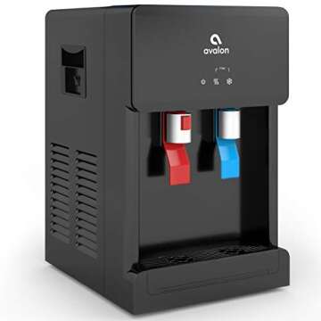 Avalon B8BLK Countertop Touchless Bottleless Water Cooler-2 Stage Water Filters and Installation Kit...