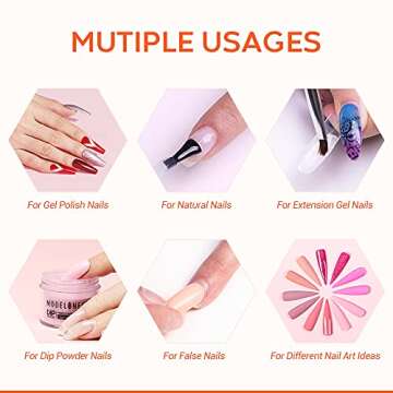 modelones Gel Nail Polish Base Coat, 2025 Upgraded Formula Clear High Glossy Gel Base Coat Soak Off Long-Lasting DIY Home Salon Nail Art 15ml