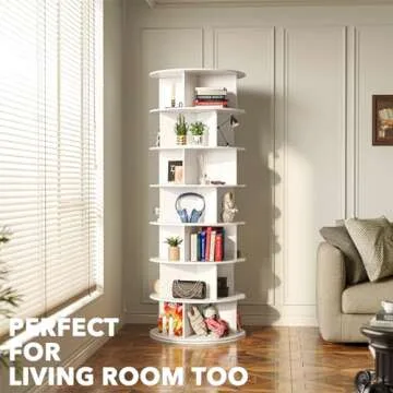 SpaceAid 7-Tier Rotating Shoe Organizer for Stylish Storage