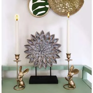 Mouse Reading Taper Candle Holders, Creative Animal Candlestick Holders, Centerpiece Table Decorative Candlelight, Dinner Metal Candle Stand, Home Decor…