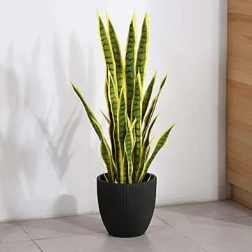 Fopamtri 38 Inch Artificial Snake Plant for Home Office Decoration