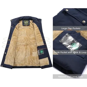 VtuAOL Lightweight Fleece Lined Men's Puffer Vest