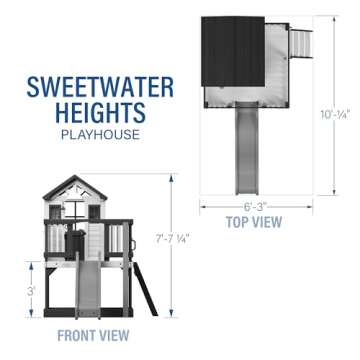 Backyard Discovery Sweetwater Heights Kids Playhouse with Slide