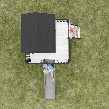 Backyard Discovery Sweetwater Heights Kids Playhouse with Slide