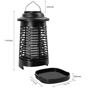 TOMPOL Bug Zapper for Indoor and Outdoor, 4200V Electric Mosquito Zapper, High Powered Pest Control Waterproof, Insect Killer for Home, Kitchen, Backyard, Camping