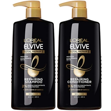 L'Oreal Paris Elvive Total Repair 5 Shampoo & Conditioner Set for Damaged Hair