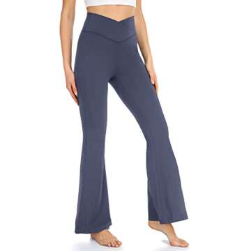 YUNOGA Women's Flare Leggings for Ultimate Comfort and Style